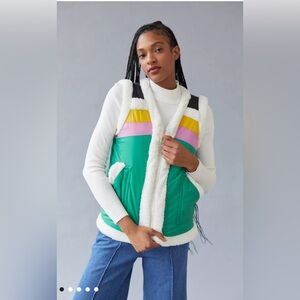 Urban Outfitters BDG Nylon Sherpa Vest